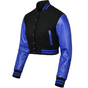 crop top varsity jacket