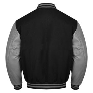 Varsity Jacket Black And Gray
