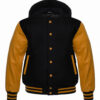 letterman jacket with hood​