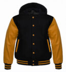 letterman jacket with hood​