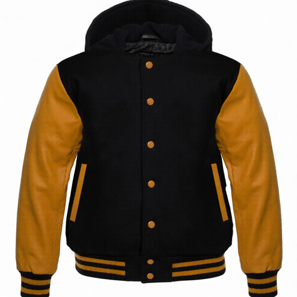 letterman jacket with hood​