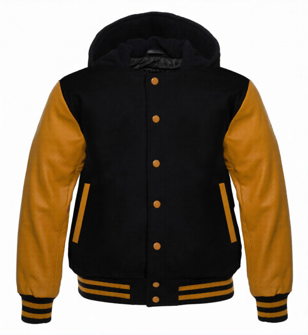 letterman jacket with hood​