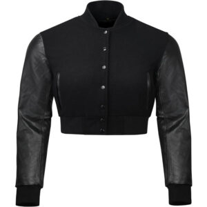 crop top varsity jacket
