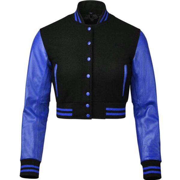 crop top varsity jacket