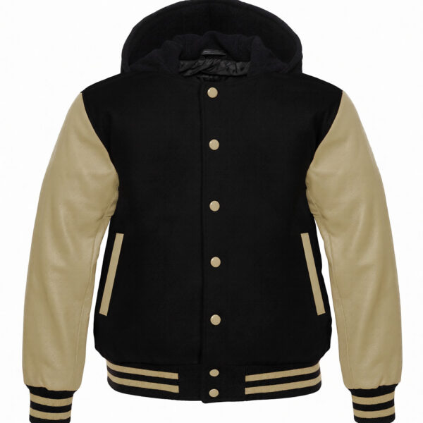 letterman jacket with hood​