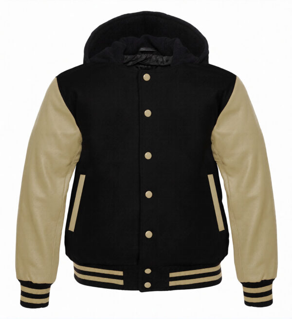 letterman jacket with hood​