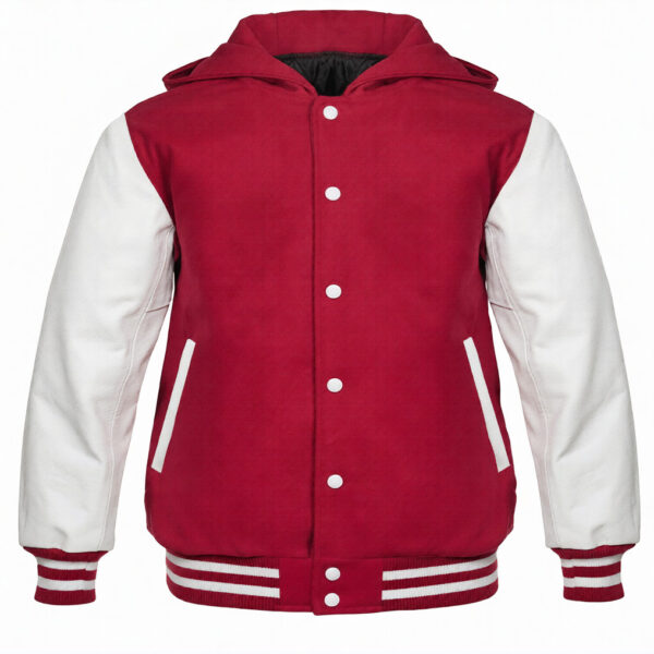 letterman jacket with hood​