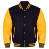 black and gold letterman jacket​