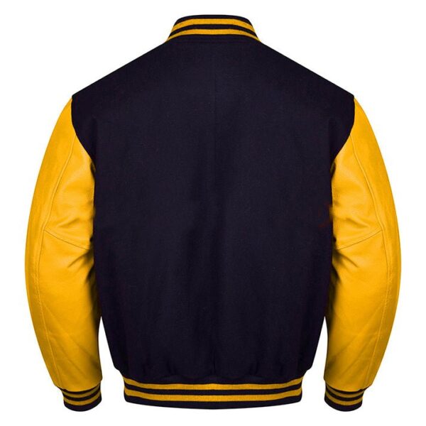 black and gold letterman jacket​