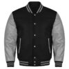 Varsity Jacket Black And Gray