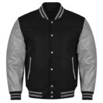 Varsity Jacket Black And Gray