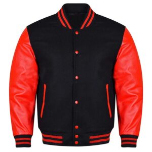 Red Black Varsity Jacket​