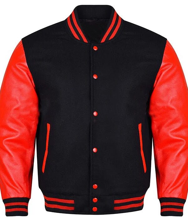 Red Black Varsity Jacket​