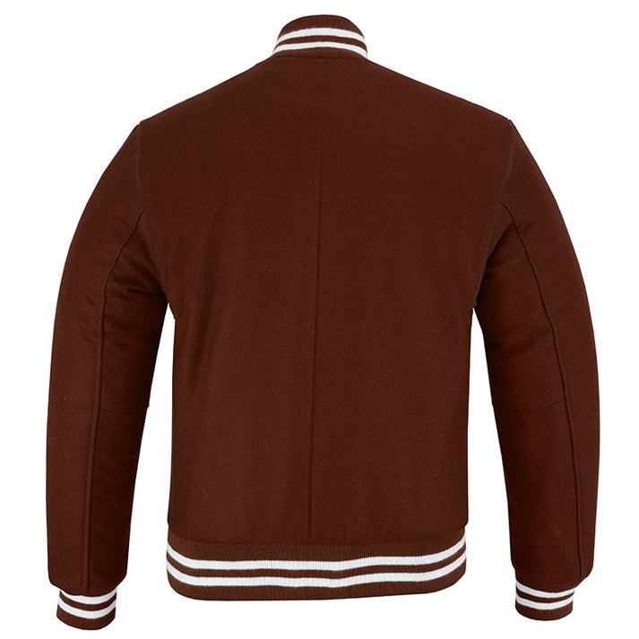 vintage brown varsity jacket