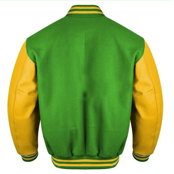 green and gold varsity jacket​