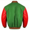 green and red varsity jacket​