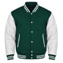 green white varsity jacket