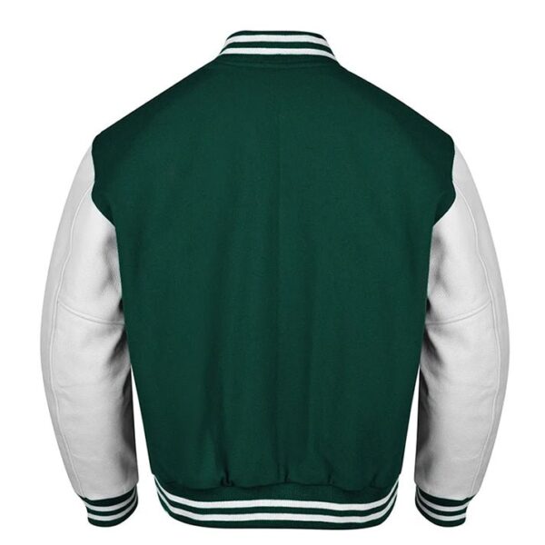 green white varsity jacket