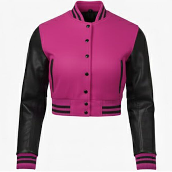 crop top varsity jacket