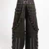 black gothic cargo pants