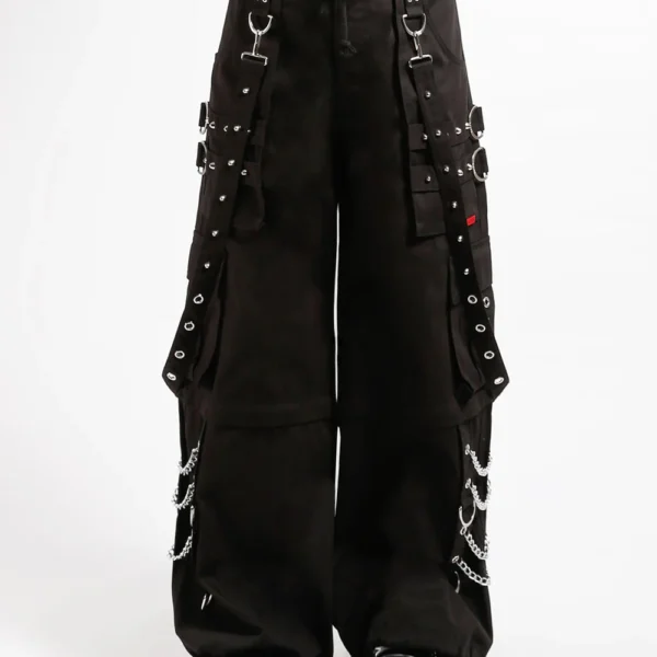 black gothic cargo pants