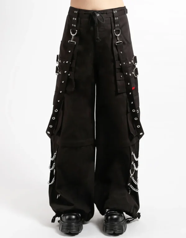 black gothic cargo pants
