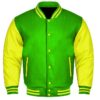 Green And Yellow Letterman Jacket