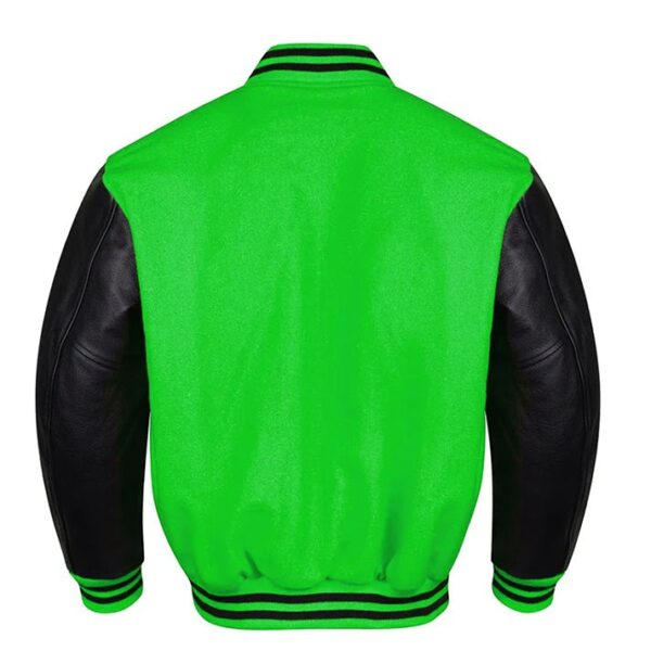 Green And Black Letterman Jacket