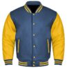 Navy And Gold Varsity Jacket​