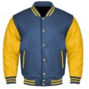Navy And Gold Varsity Jacket​