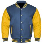Navy And Gold Varsity Jacket​