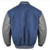 Gray Letterman Jacket​ Navy Gray