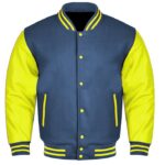 blue and yellow letterman jacket​