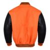 black and orange letterman jacket