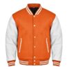 Orange And White Varsity Jacket