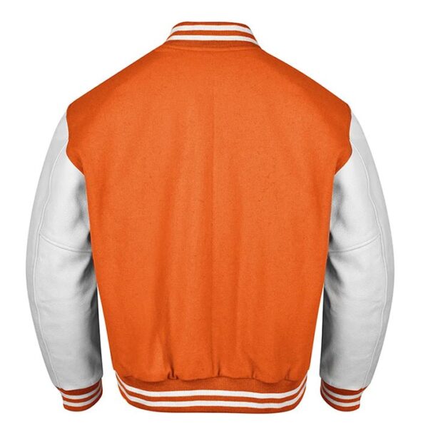 Orange And White Varsity Jacket