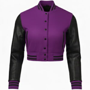 crop top varsity jacket