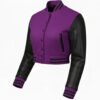 crop top varsity jacket
