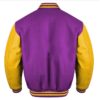 purple and gold letterman jacket​