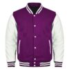 Purple And White Letterman Jacket​