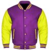 Purple And Yellow varsity Jacket​