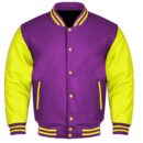 Purple And Yellow varsity Jacket​