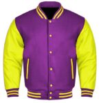 Purple And Yellow varsity Jacket​