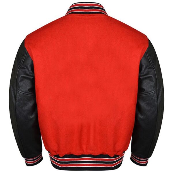 Red And Black Letterman Jacket​