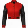 crop top varsity jacket