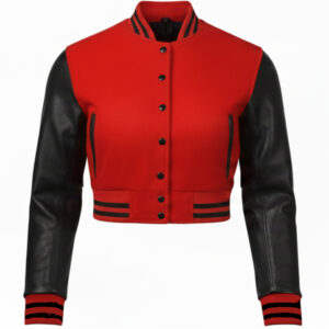 crop top varsity jacket