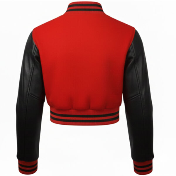 crop top varsity jacket