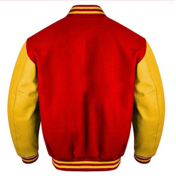 Red And Gold Letterman Jacket