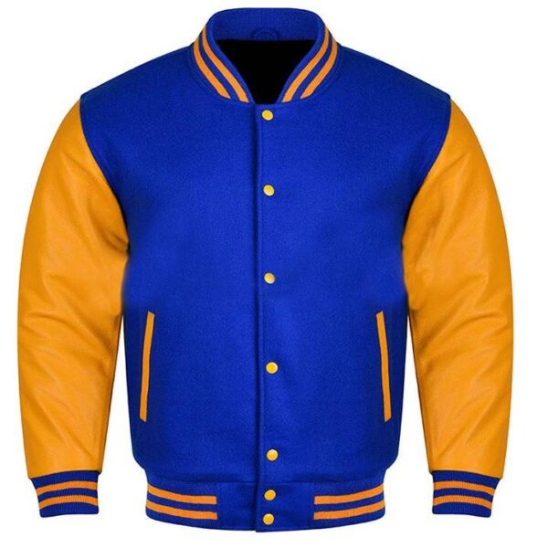 Blue And Gold Letterman Jacket