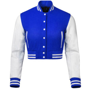 crop top varsity jacket